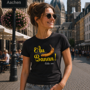 Damen T-Shirt „Au Banan!