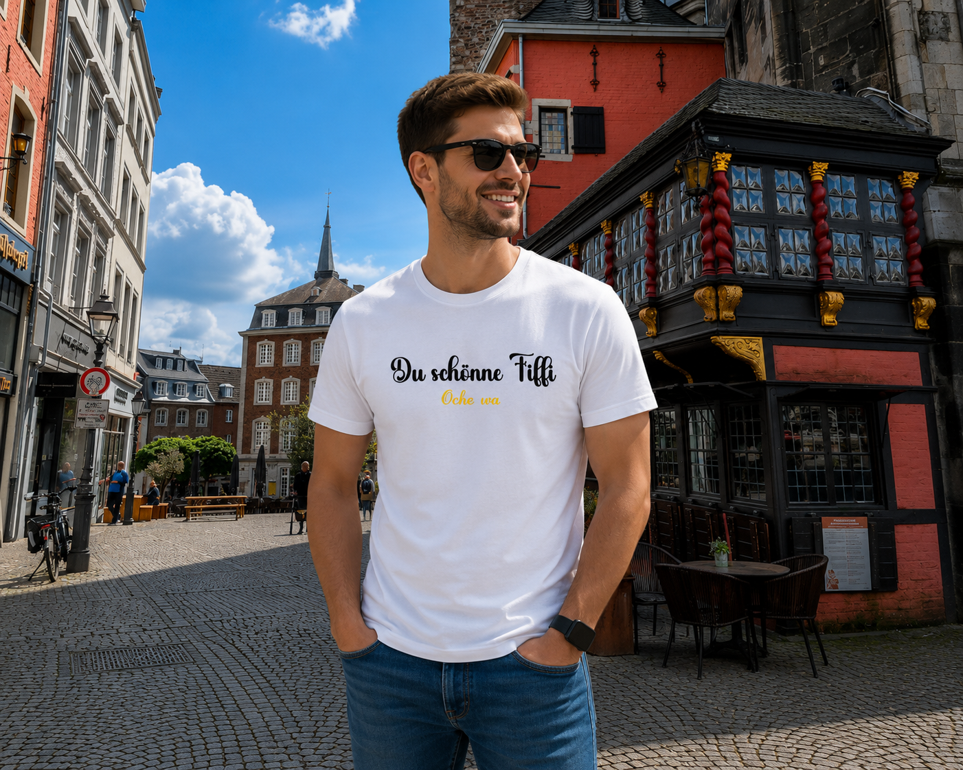 Herren T-Shirt „Du schönne Fiffi“ – Bild 3