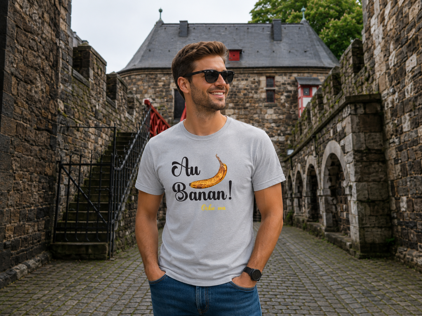 Herren T-Shirt „Au Banan! – Bild 2