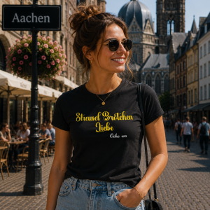 Damen T-Shirt „Streuselbrötchen Liebe“